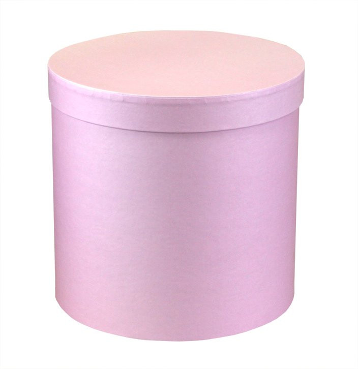Коробка круглая 25*25 см. Розовая  Пин25/25-Роз