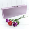 Коробка для цветов Прямоугольник с ручкой 59,5*21,7*10,5 см. Сиреневый  ТО-720746/3