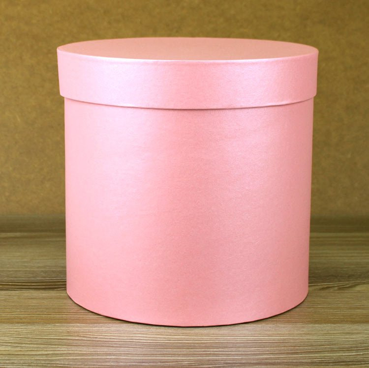 Коробка круглая 20*20 см. Розовый перламутр  Пин20/20-Р