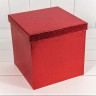 Набор коробок Куб 10 шт. 26,5*26,5*26,5 см. Кожа крокодила красная  ТО-721601/0001