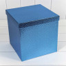 Набор коробок Куб 10 шт. 26,5*26,5*26,5 см. Кожа крокодила синяя  ТО-721601/0005