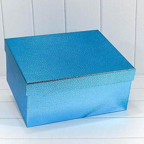 Набор коробок Прямоугольник 10 шт. 35,5*30*17 см. Дизайнерский синий  ТО-720688/4