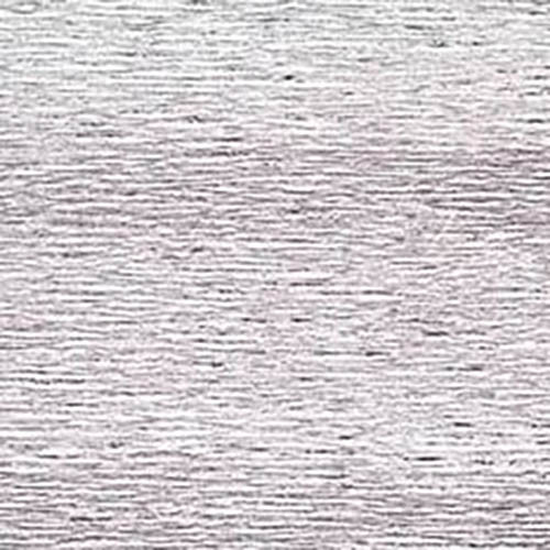 Бумага гофрированная Италия 50 см.* 2,5м. 180 гр. 802 металл серебро  CR180/802