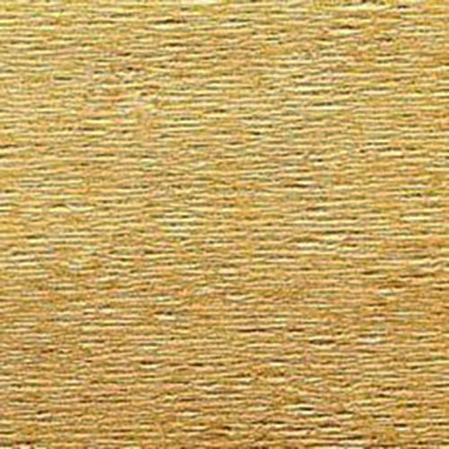 Бумага гофрированная Италия 50 см.* 2,5м. 180 гр. 807 металл темное золото  CR180/807