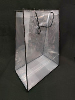 Пакет пластиковый - ваза для цветов 24,5*35*15 см. 10 шт/уп. Прозрачный  ИНГ-M150-3
