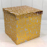 Набор коробок Куб 10 шт. 26,5*26,5*26,5 см. Новогодний золото  ТО-730601/1632