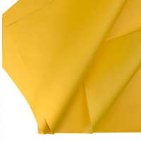 Бумага тишью для цветов Италия 50*76 см. 24 шт/уп. 068 Желтая  F068A-FSC