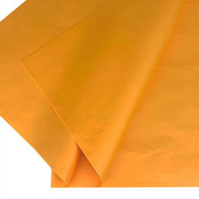 Бумага тишью для цветов Италия 50*76 см. 24 шт/уп. 071 Темно-желтая  F071A-FSC