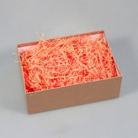 Наполнитель для коробок бумажная волна 50 гр/уп. Оранжевый  C15