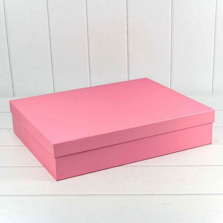 Набор коробок Прямоугольник 10 шт. 46*36,5*10 см. Розовый  ТО-721607/1532