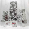 Набор коробок Куб 10 шт. 26,5*26,5*26,5 см. Подарки серебро  ТО-730601/1636