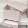 Коробка Куб с ящичком 20*20*20 см. Розовый  БОР-018