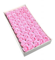 Мыльные розы 5 см. 50 шт/уп. Розовые  ХР-15