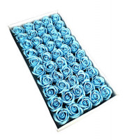Мыльные розы 5 см. 50 шт/уп. Светло-голубые  ХР-2-25
