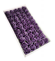 Мыльные розы 5 см. 50 шт/уп. Темно-пурпурные  ХР-2