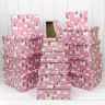 Набор коробок Прямоугольник 15 шт. 42,5*33*17,6 см. Единороги на розовом фоне  ТО-721902/1741