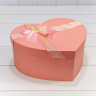 Набор коробок Сердце с двойным бантом 3 шт. 31*27*13,3 см. Розовое  ТО-720413/7