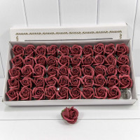 Мыльные розы 5 см. 50 шт/уп. Красно-коричневые  ТО-420055/213