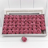 Мыльные розы 5 см. 50 шт/уп. Пурпурно-розовые  ТО-420055/232