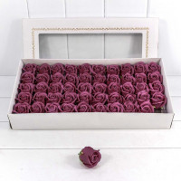 Мыльные розы 5 см. 50 шт/уп. Пурпурно-фиолетовые  ТО-420055/42