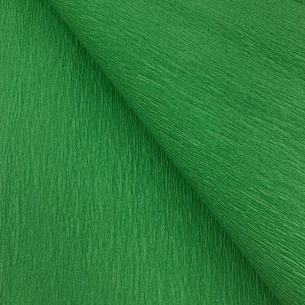 Бумага гофрированная Китай 50 см.* 2,5м. 65 гр. 025 зеленый  QD-025