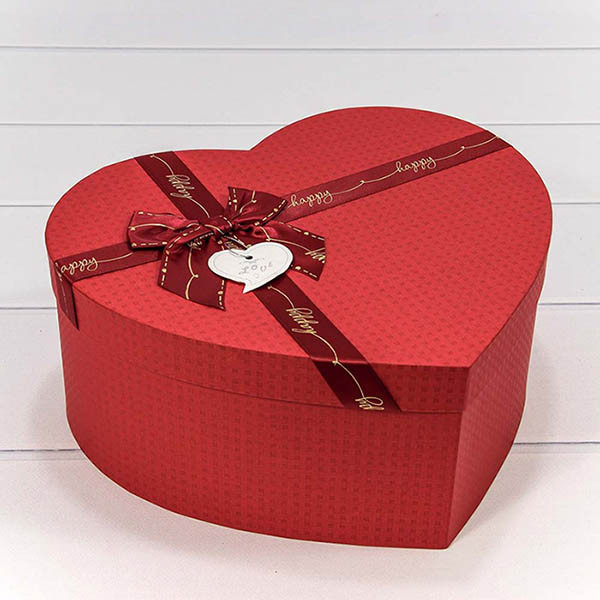Набор коробок Сердце с бантом 3 шт. 31*27*13,3 см. "Happy" красное  ТО-720413/14