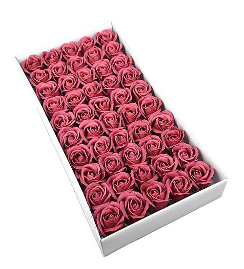 Мыльные розы 5 см. 50 шт/уп. Черно-красные  ХР-2-13